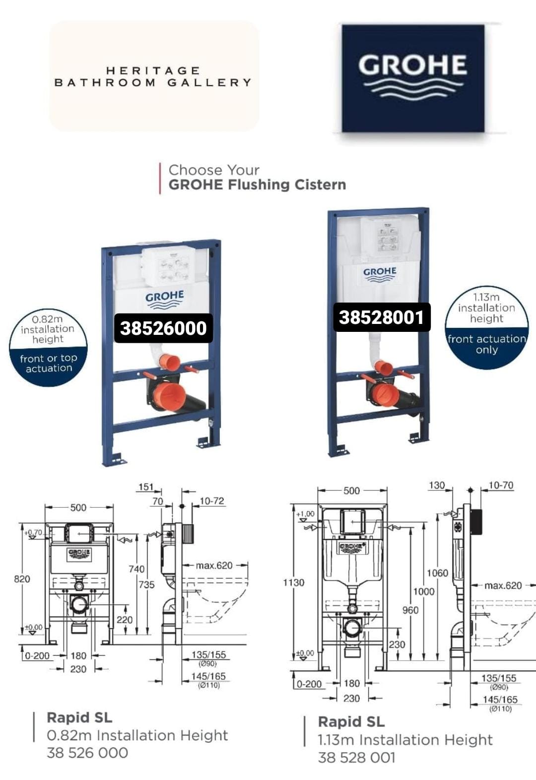 American Standard Signature CCAS3140 Wall Hung Toilet Bowl