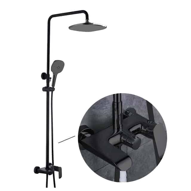 ZAFFIRO PRS. 1108.44BK RAINSHOWER SET