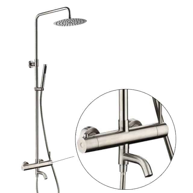 ZAFFIRO PRS. 5107.99SS(MATT) RAINSHOWER SET