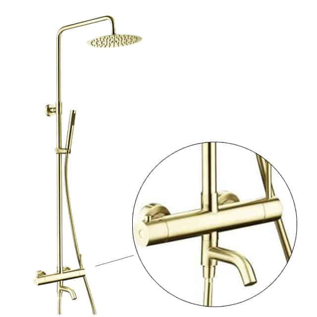 ZAFFIRO PRS. 5107.99SS(BG) RAINSHOWER SET