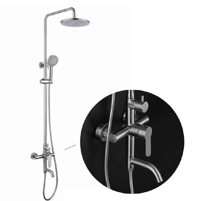 ZAFFIRO PRS. 5207.11SS(MATT) RAINSHOWER SET