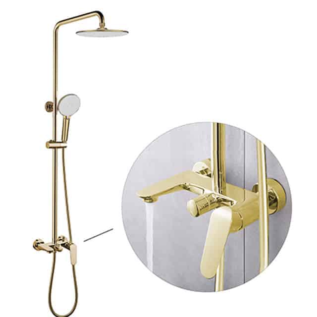 ZAFFIRO PRS. 3407.77BG RAINSHOWER SET