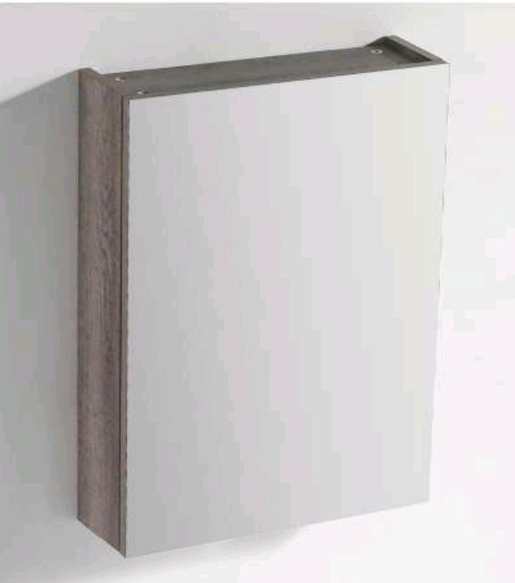 Nexus 45cm Mirror Cabinet (Grey Linen)