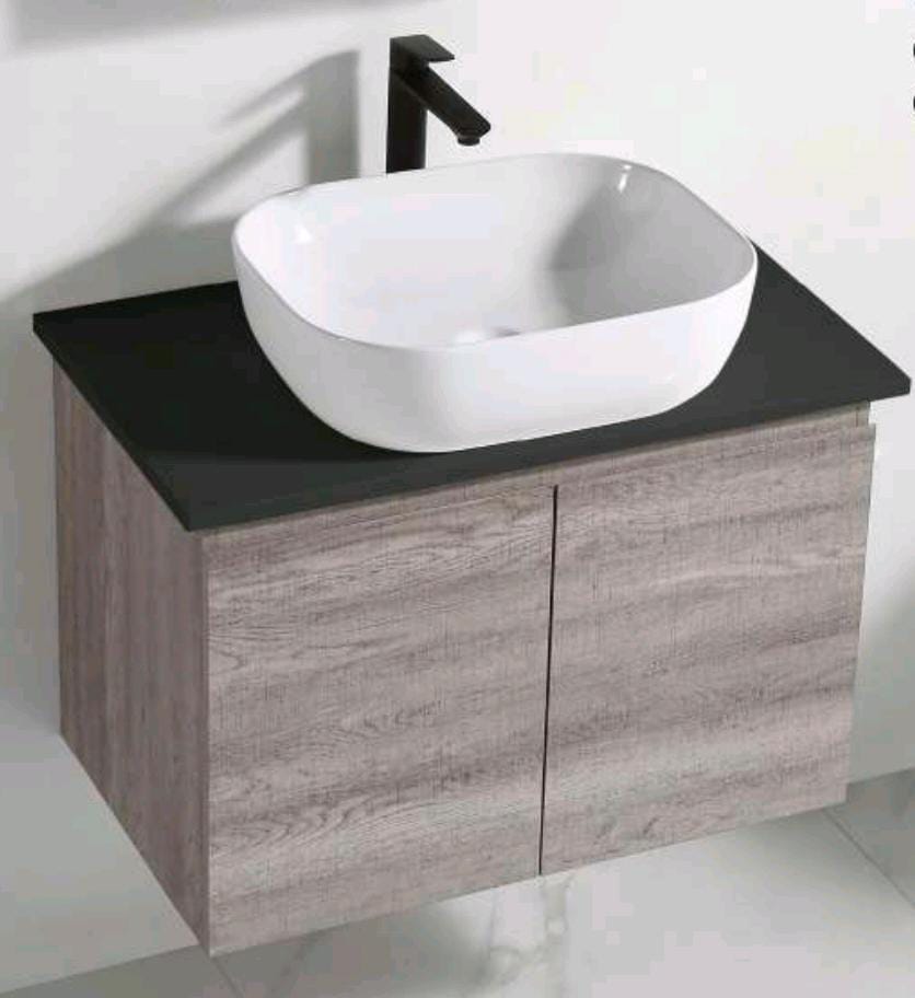 Nexus 75cm Basin Cabinet (Grey Linen)