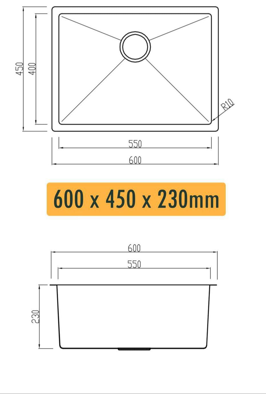 Zaffiro Honeycomb Nano Kitchen Sink