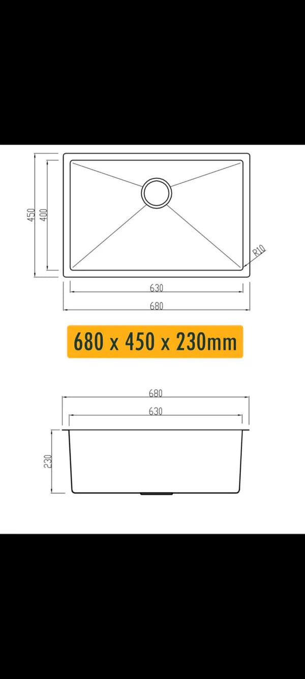Zaffiro Honeycomb Nano Kitchen Sink