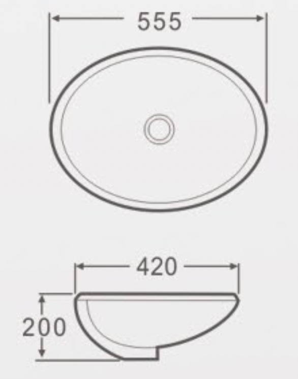 AALTO Y222 UNDERMOUNT BASIN
