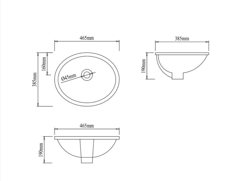 AALTO Y518 UNDERMOUNT BASIN