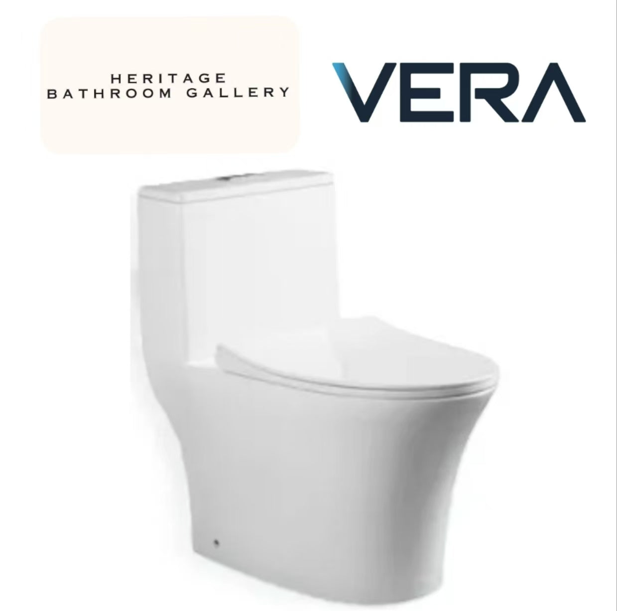 Vera A038T One-Piece Toilet Bowl (Tornado Flush)