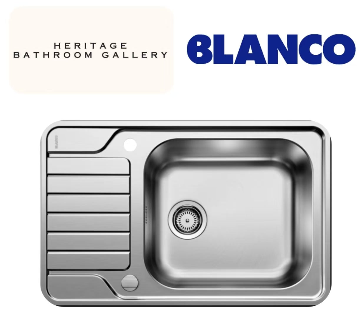 Blanco Dinas XL 6S Compact (1B+1D) SUS304 Top Mount Kitchen Sink