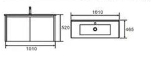 BARON A110 BASIN CABINET (101CM)