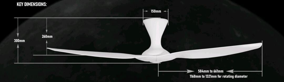 PO Vortex IV RS 46"/52" Ceiling Fan