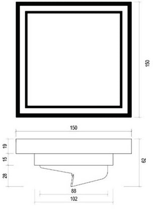 Lavastone DURO 15036 Floor Trap (6inch)