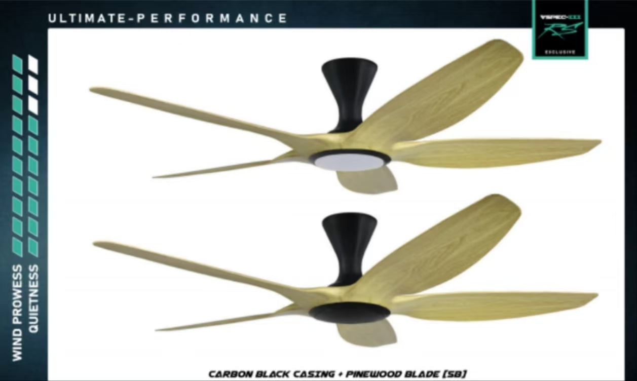 PO Cyclone Vspec III RS 5 Blade 48"/62" Ceiling Fan