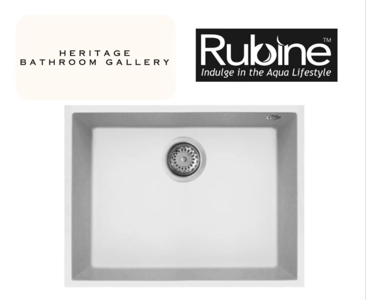 Rubine MEQ 810-58U (58CM) Undermount Kitchen Sink