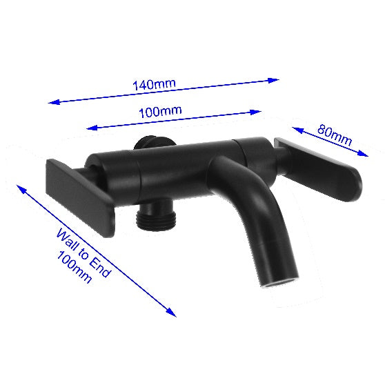 Fidelis FT-106-4 Black Two Way Tap