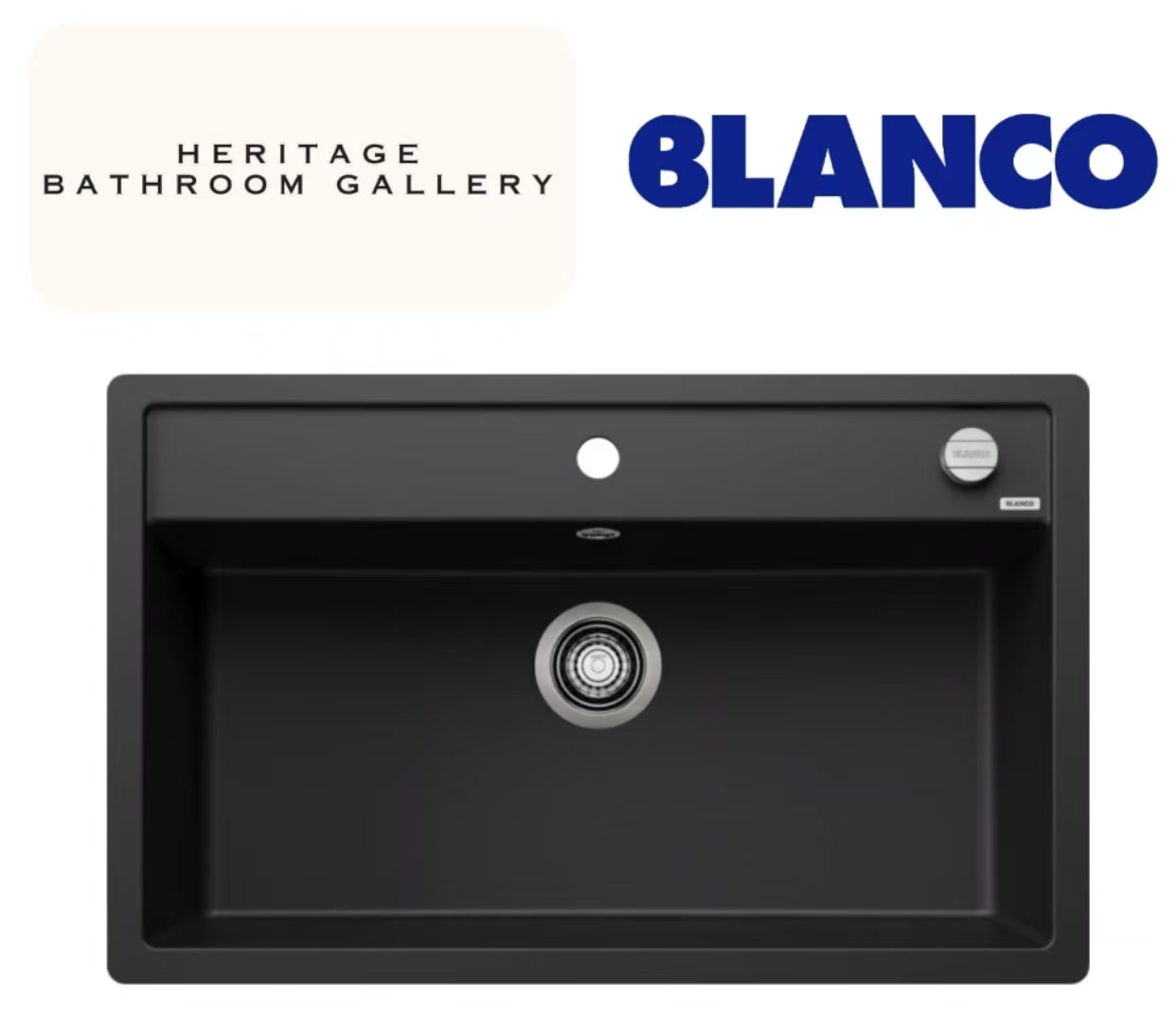 Blanco Dalago 8-F Sink (Black) Flush Mount Kitchen Sink