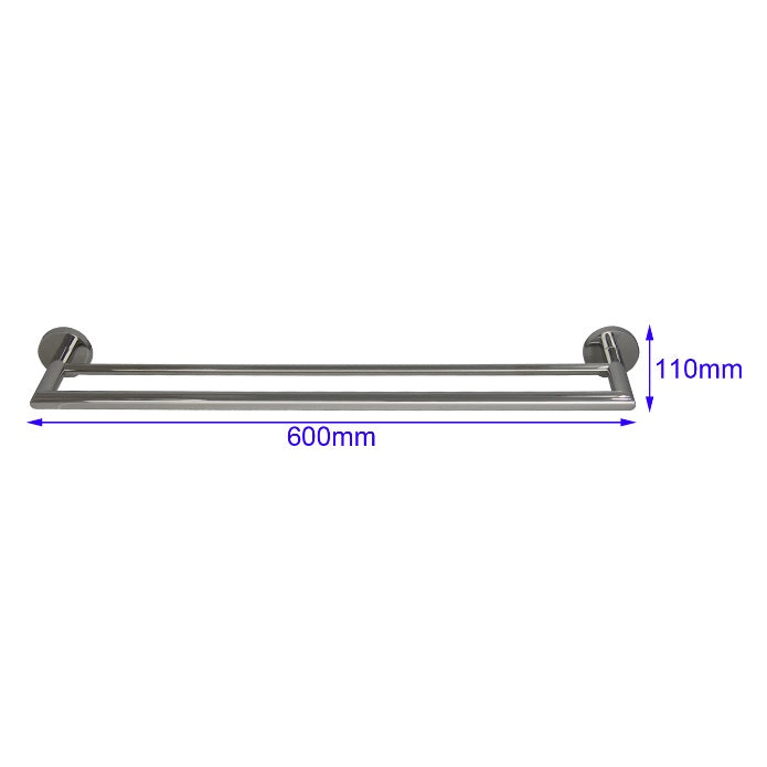 Fidelis FAC-519016-HGM SUS304 Double Towel Bar