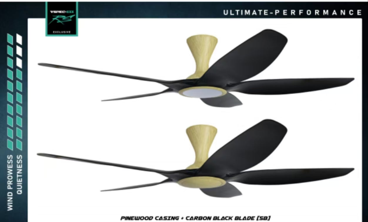 PO Cyclone Vspec III RS 5 Blade 48"/62" Ceiling Fan