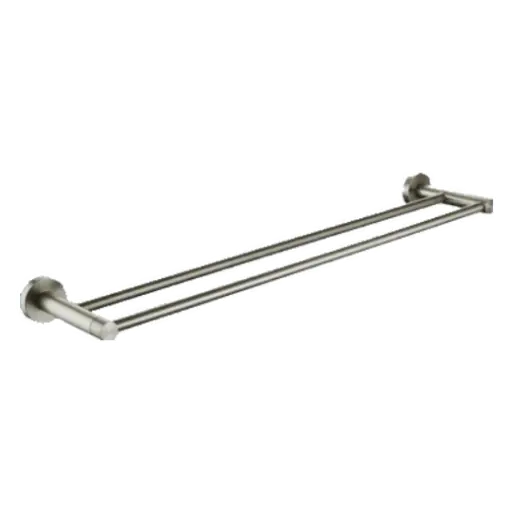 Vera Brushed Nickel Double Bar (61cm)