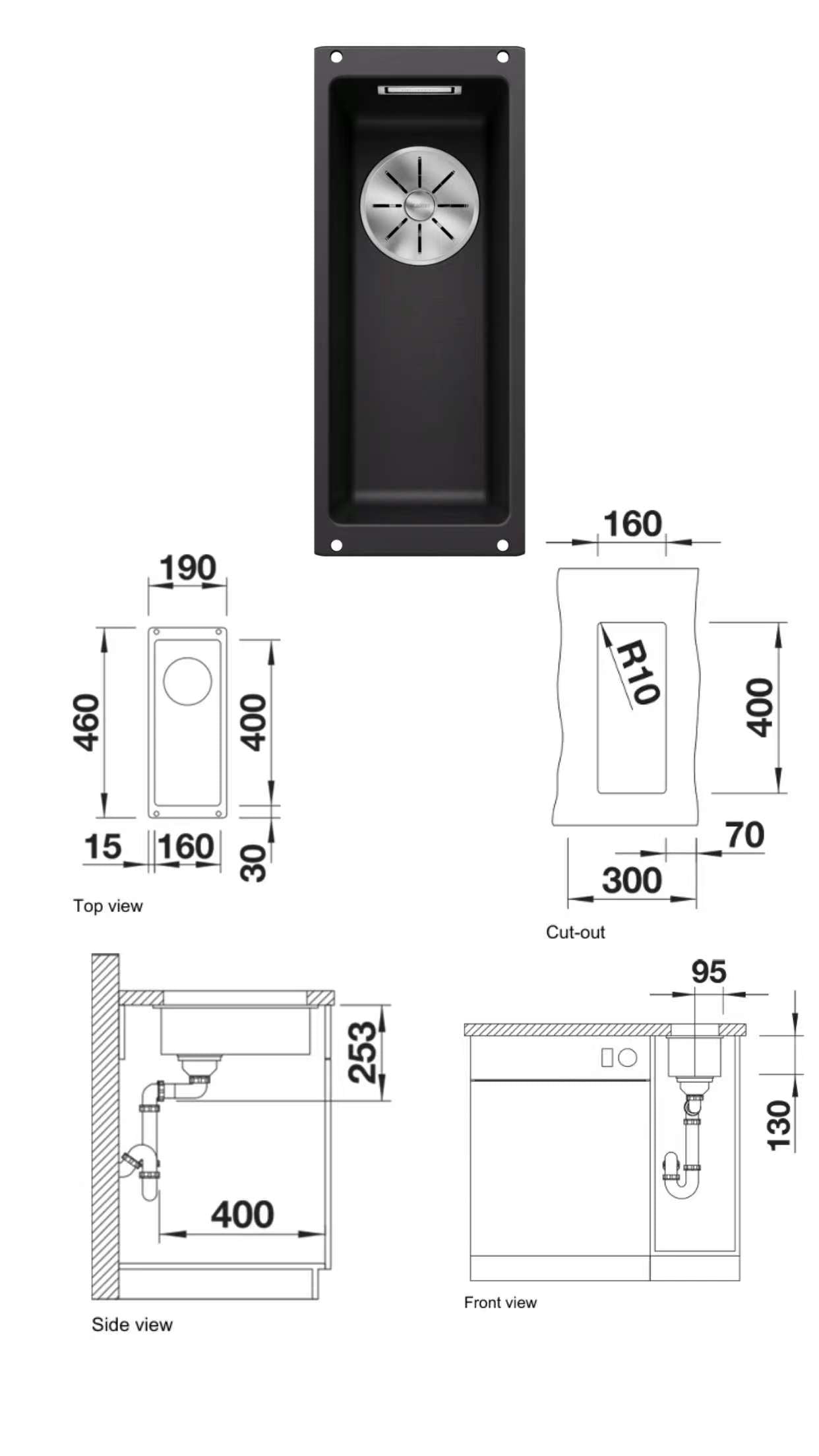 Blanco Subline 160-U Undermount Kitchen Sink