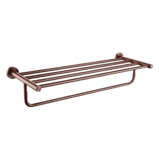 Vera Matte Rose Gold Towel Rack (61cm)