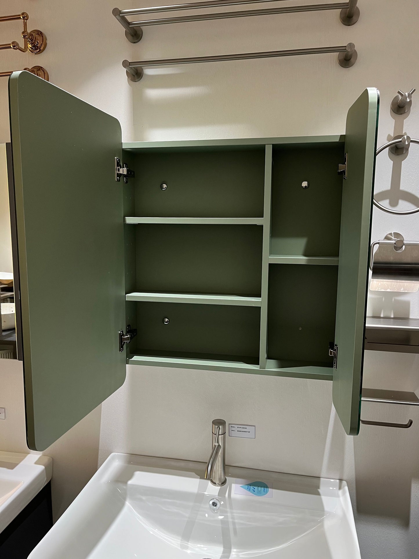 Dusche 2006065RMG 60cm Mirror Cabinet (Green)