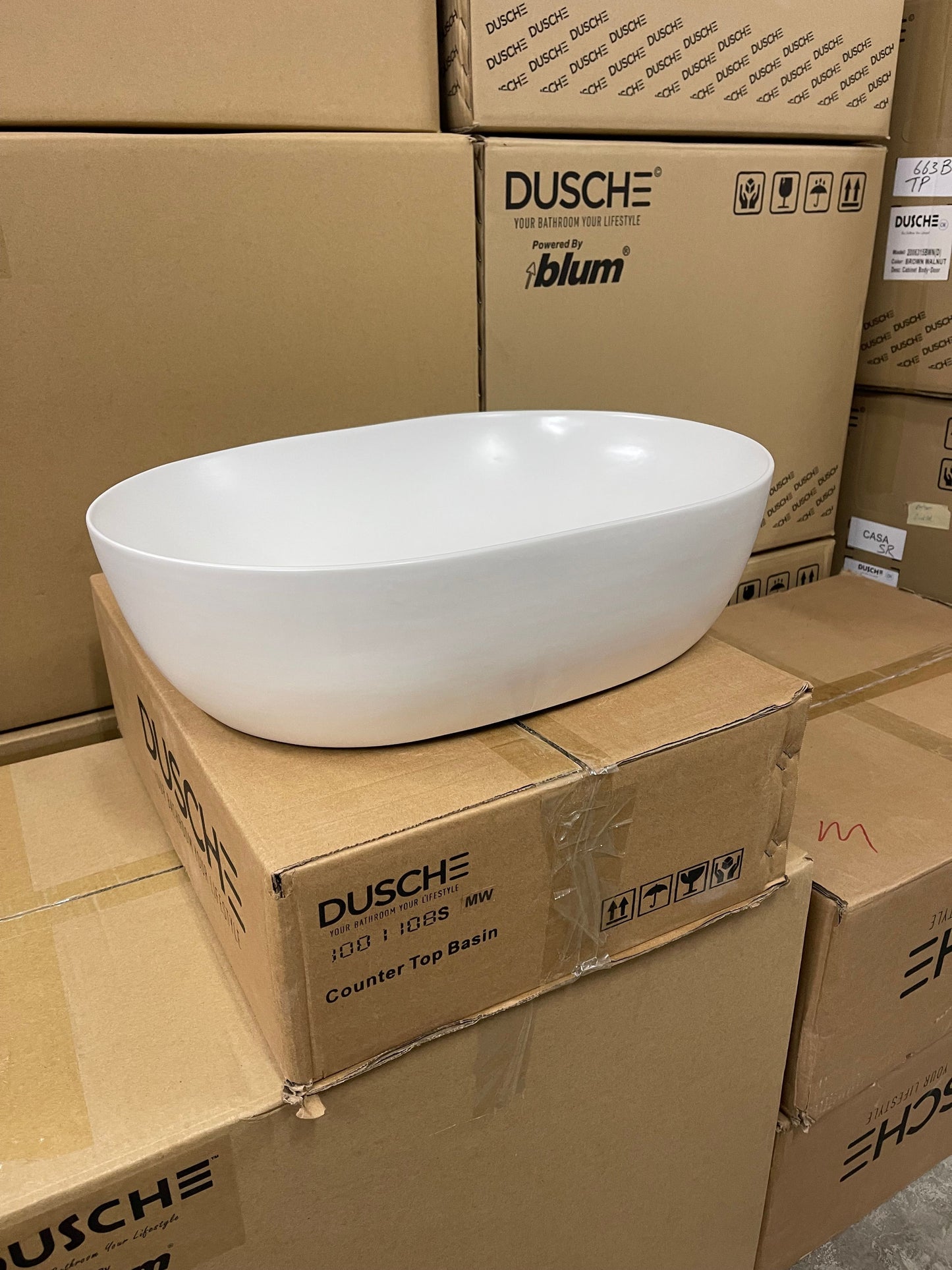 Dusche 1001108SMW Basin (Matt White)