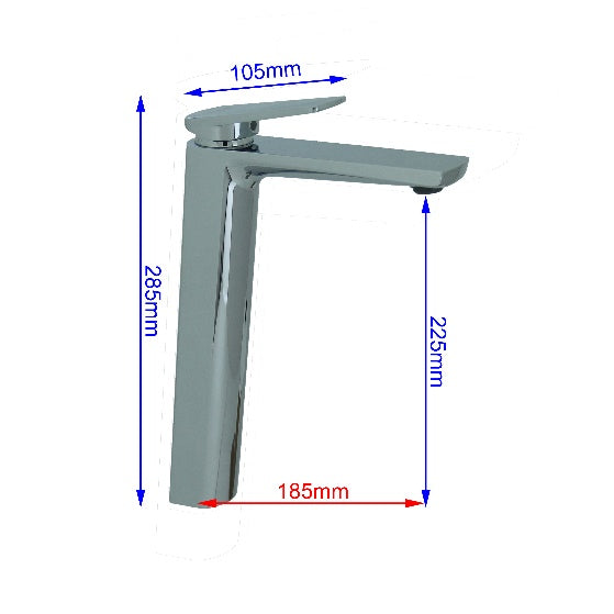 Fidelis FT-7502-CP Tall Mixer Tap
