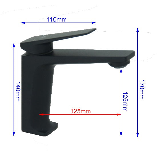 Fidelis FT-8091-BK Mixer Tap