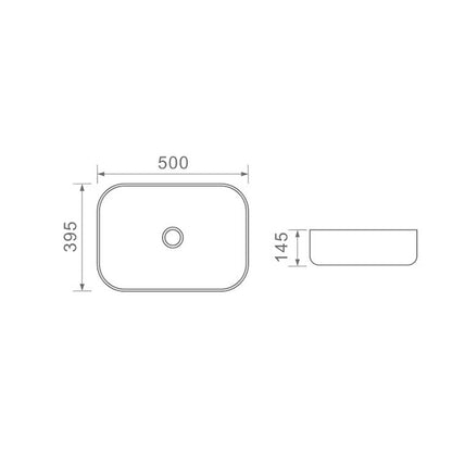 DUSCHE 1001105BW BASIN (50CM)