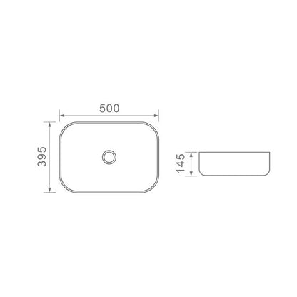 DUSCHE 1001105MB BASIN (50CM)