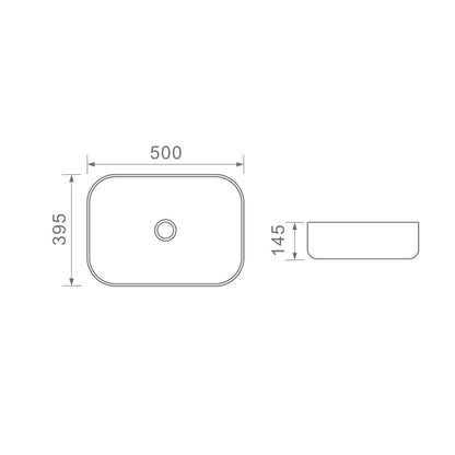 DUSCHE 1001105MW BASIN (50CM)