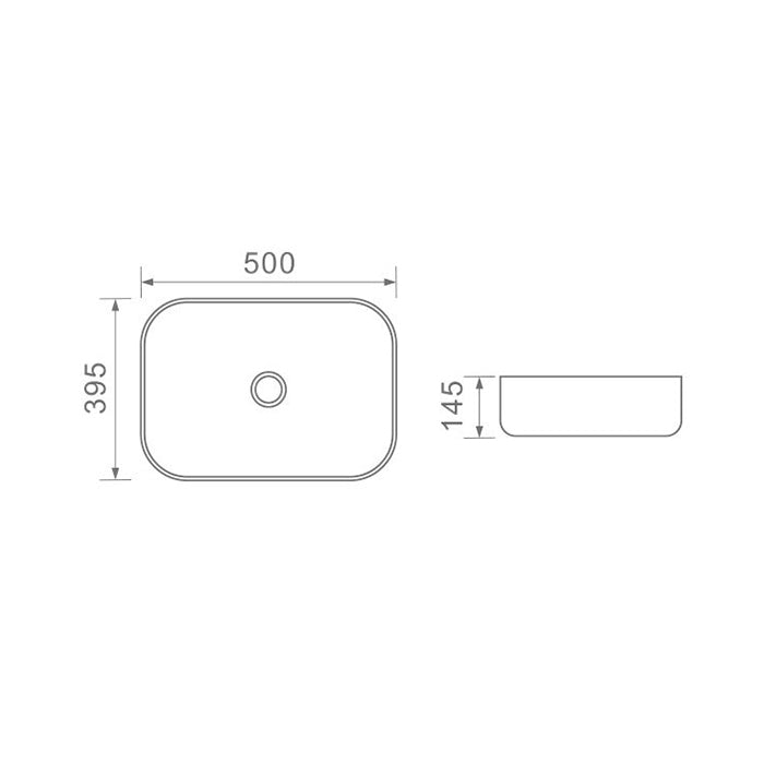 DUSCHE 1001105WMB BASIN (50CM)