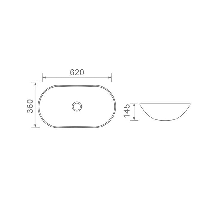 DUSCHE 1001107GW BASIN (62CM)