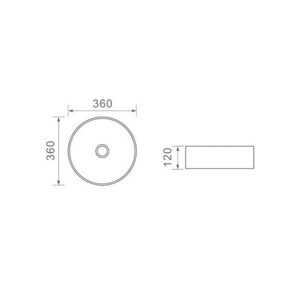 DUSCHE 1001115MB BASIN (36CM)