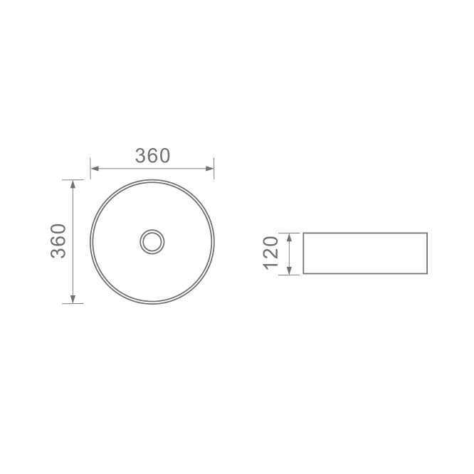 DUSCHE 1001115MW BASIN (46CM)