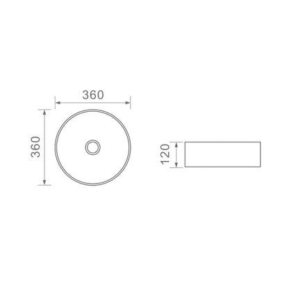 DUSCHE 1001115MW BASIN (46CM)
