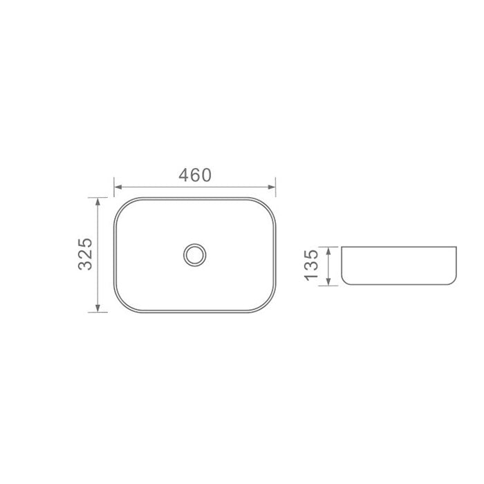 DUSCHE 1001116MB BASIN (46CM)