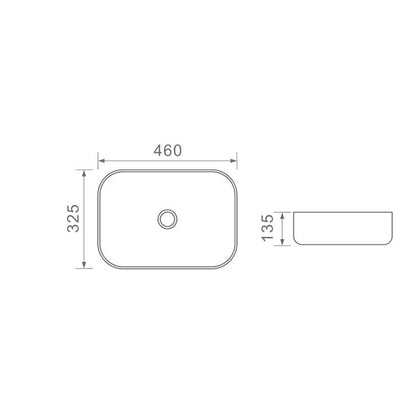 DUSCHE 1001116MB BASIN (46CM)