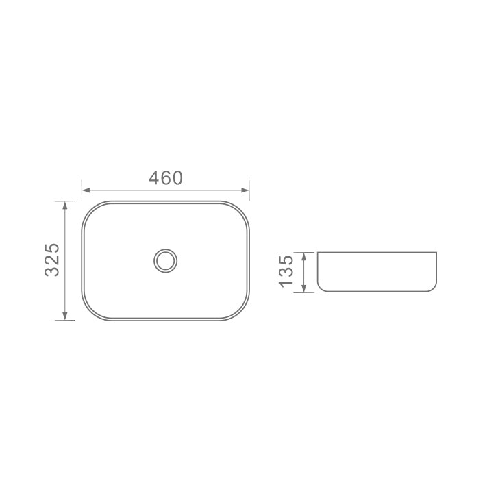 DUSCHE 1001116MW BASIN (46CM)