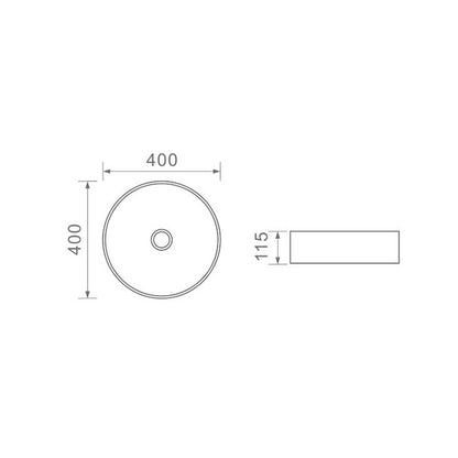 DUSCHE 1001122MW BASIN (40CM)