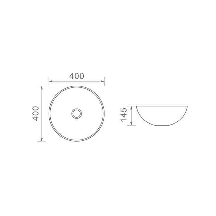 DUSCHE 1001124WMB BASIN (40CM)