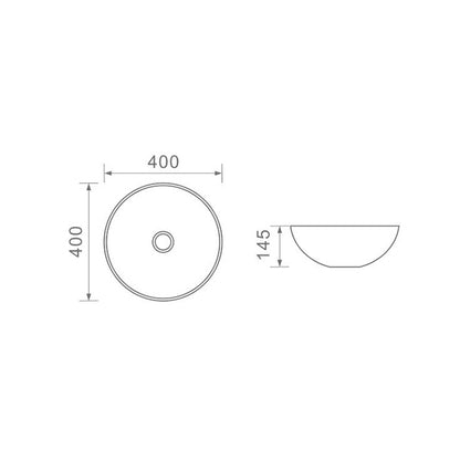 DUSCHE 1001124WMB BASIN (40CM)