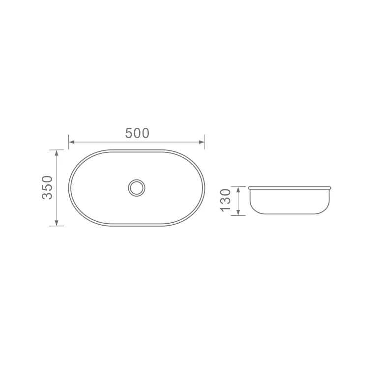 DUSCHE 1001129PG BASIN (50CM)