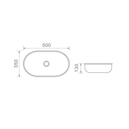 DUSCHE 1001129PG BASIN (50CM)