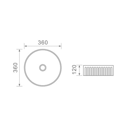 DUSCHE 1001131MW BASIN (36CM)