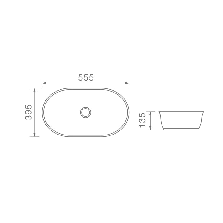 DUSCHE 1001134 BASIN (55CM)