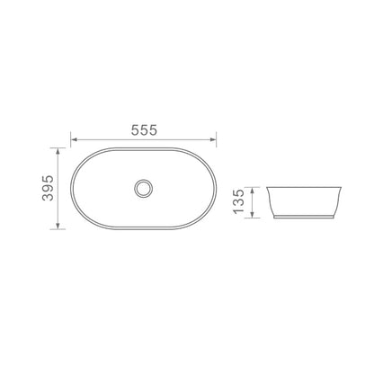 DUSCHE 1001134 BASIN (55CM)