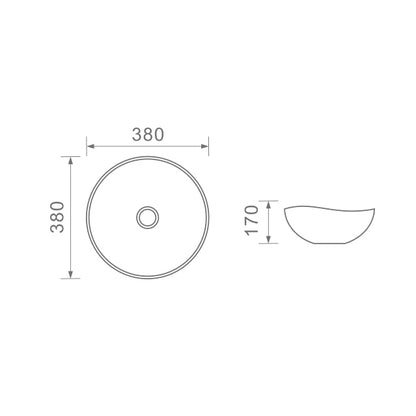 DUSCHE 1001136 BASIN (38CM)